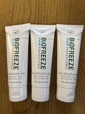 Biofreeze Professional Pain Relief 4oz GEL Tube Pack of 3