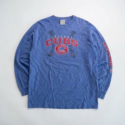 MLB Longsleeve Cubs Chicago hellblau L Herren Baseball Sportswear Teamwear