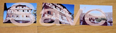3 alte Privatfotos (9x13) Amtshaus in Stockheim 1983 vor Renovierung s. Fenster!