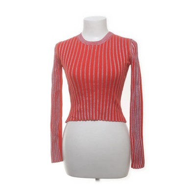 MCQ, Langarmshirt, Größe: XS, Orange, Baumwolle/Polyamid/Polyester #sir