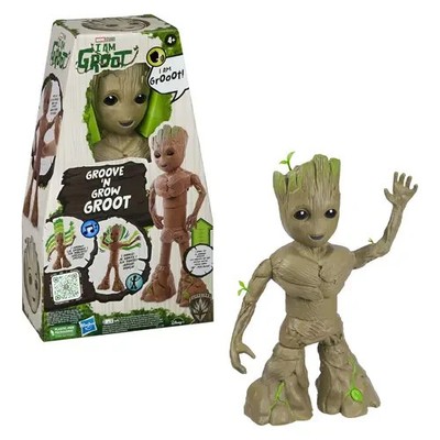 Hasbro Marvel Studios I Am Groot Groove 'N Grow Groot 34cm Interaktive Neu