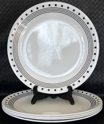 Corelle 5 Dinner Plates City Block Pattern 2007 present 10 Inch