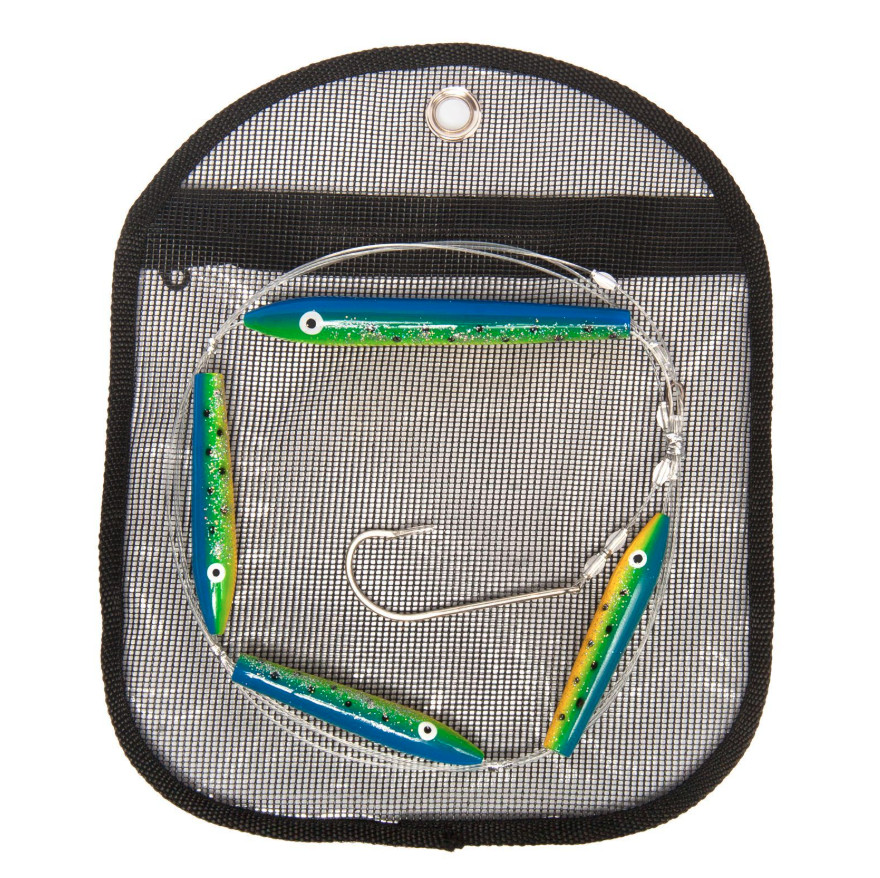 Sea Striker Daisy Chain 3 4" Cedar Plugs, 1 6" Cedar Plug - Image 1