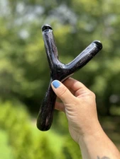 Natural Fork Slingshot Hornbeam, Muscle Wood Hunting Slingshot 7 5/8” NEW