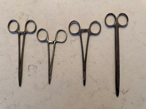 3 Hemostats & 1 Scissor – Hu-Friedy, Benco, Henry Schein