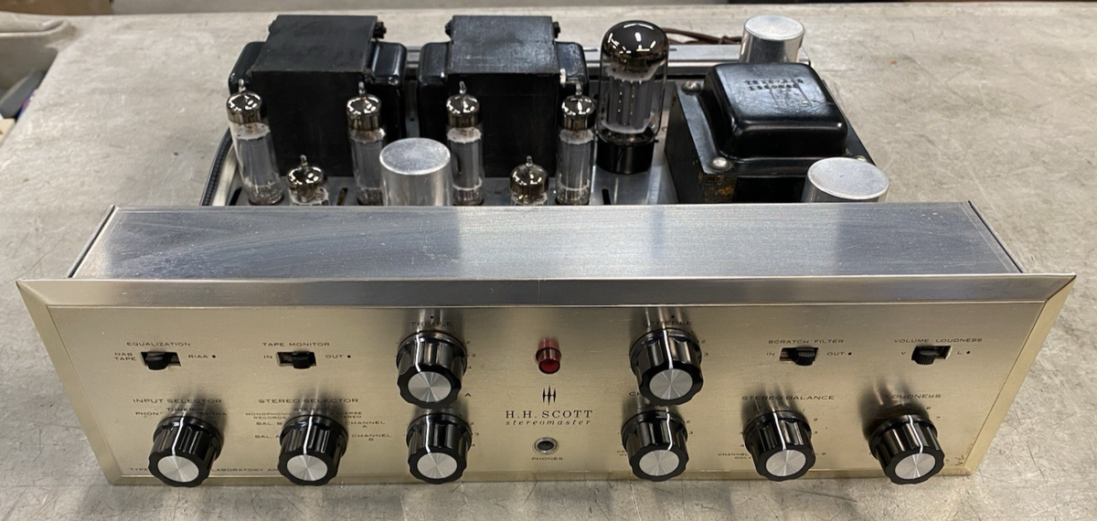 Vintage 1962 HH Scott Stereomaster 222C Tube Amplifier - SHOWN