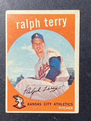 1959 Topps Ralph Terry #358  VG