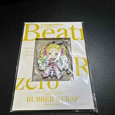 Re:Zero Beatrice Rubber Strap Animate Limited Edition Set Unused For Fans