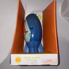 Sun Squad Shark Rocket Dive Toy – Blue Water Pool Beach Launch Summer Fun NWT[;