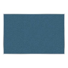 Pemberly Row Vinyl Bulletin Board-Satin Aluminum Frame-4ft H x 7ft 4"W-Ocean