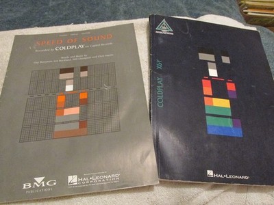 Coldplay-- Sheet Music Songbook LOT Books SPEED OF SOUND X&Y Hal Leonard Piano+