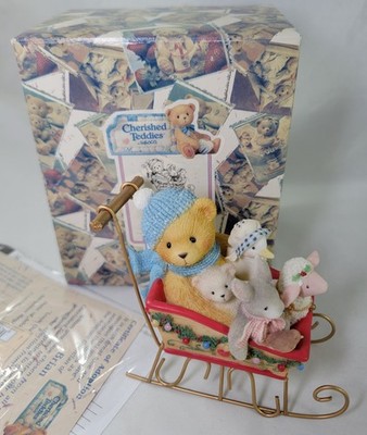Cherished Teddies Brian ''Look Out Snow Here We Go'' #533807 1999 In Box