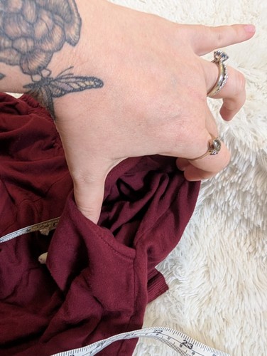 Magnolia Brand Burgundy Knitwear Stretch Hoodie And Jogger Sweatsuit Size Small - Picture 6 of 15