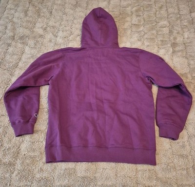 Supreme X Champion Label Purple Box Logo Hooded Sweatshirt Hoodie
