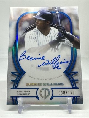 BERNIE WILLIAMS 2026 TOPPS TRIBUTE AUTOGRAPH BLUE AUTO /150 YANKEES 811