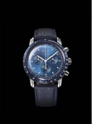 Zeppelin 100th Anniversary Pelle Morbida Blue Uhr 8892-6 Neu unbenutzt