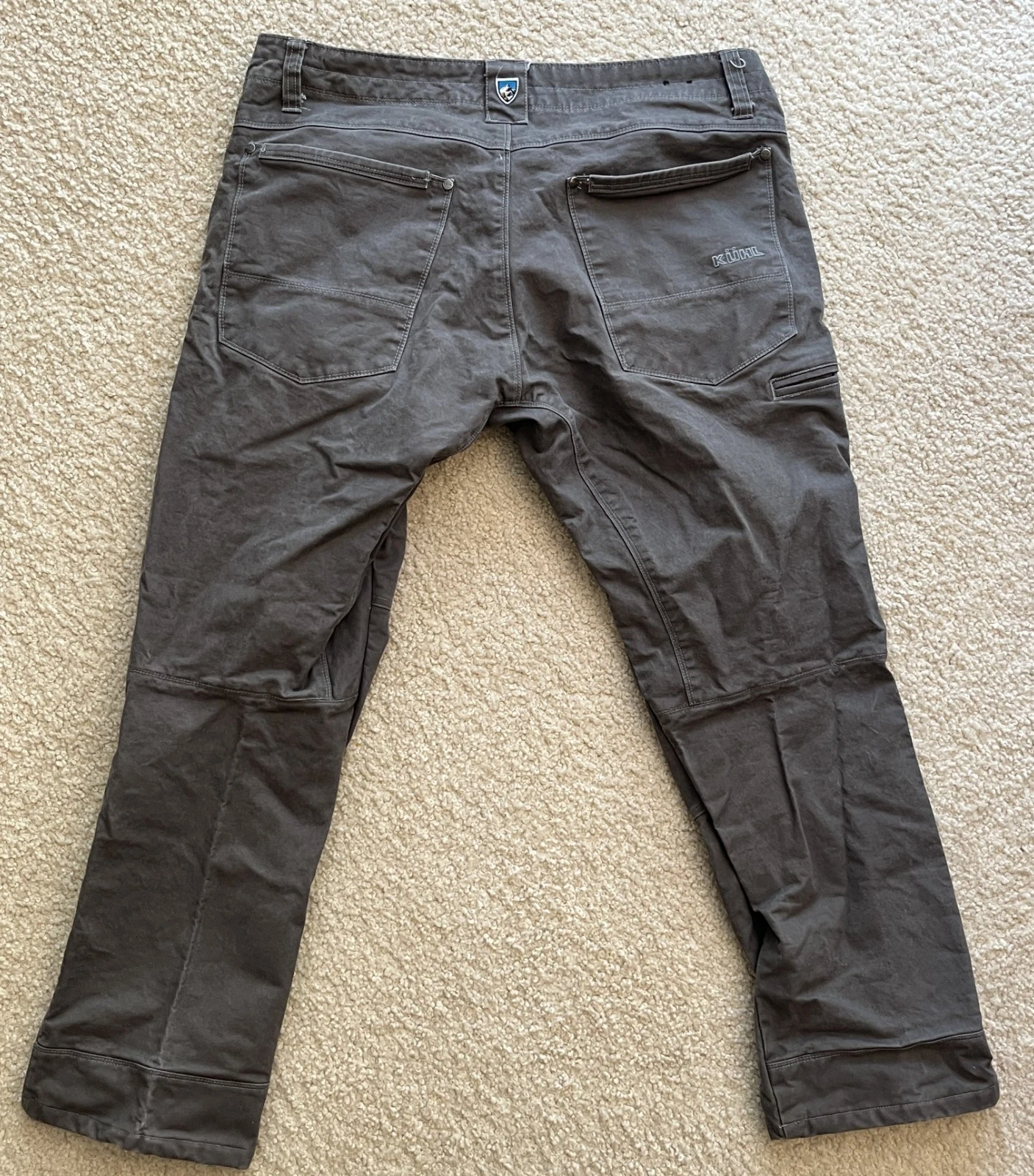 Kuhl Gray Canvas RYDR Hiking Pants Men 35x28