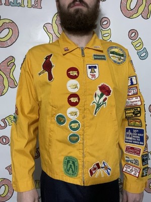 70 s/80 s Holiday Ramblers Patch Work Jacket Size XL