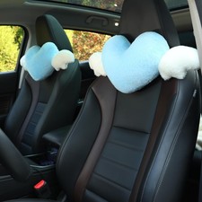 2 Pack Heart Shaped Cute Car Headrest Pillow With Angel Wings - Comfortable S...