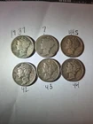 Lot Of 6 Mercury Dimes 1937, 19??, 1944s, 1942, 1943, 1944