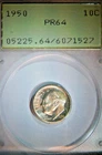 1950  10C  Roosevelt Dime PCGS PR-64