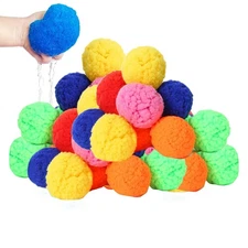 30PCS Reusable Water Soaker Balls for Outdoor Toys and Games Beach Balls for Kid