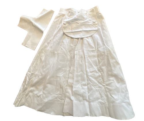 Vintage Nursing Uniform Kay's Cap Wrap Around Skirt Starched Linens As