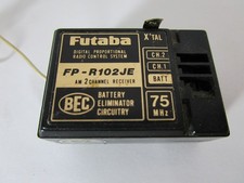 Futaba Receiver AM 2-Channel FP-R102JE BEC Vintage RC 75.430 MHz Crystal 82