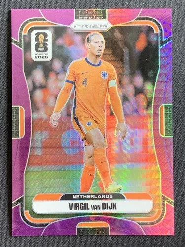 Virgil Van Dijk 2025-26 Panini Prizm Fifa World Cup Purple Prism /299 #306