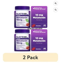 Natrol Melatonin 10mg Sleep Strawberry, 180 Gummies Total ( Total Of 2) 2/26