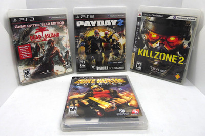 PS3 Video Game Bundle Lot Dead Island, Payday 2, Killzone 2 Duke Nukem Forever