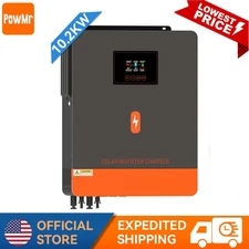 10.2KW 48V Solar Hybrid Inverter Off/On Grid Pure Sine Wave 180A MPPT Controller