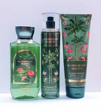 Bath & Body Works WATERMELON MOJITO Body Cream, Shower gel and Fragrance Mist 