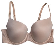 Aerie Sunnie Push Up Underwire Padded Bra Size 34D Nude Beige Back Closure