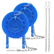 2 Pack Toilet Flapper Replacement Kit 2 Inch Flapper for Toilet Tank with 4 L...