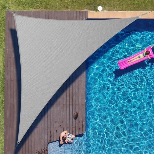 8'x8'x8' Triangle Sun Shade Sail Garden Patio Awning Outdoor Canopy Cover - Picture 27 of 50