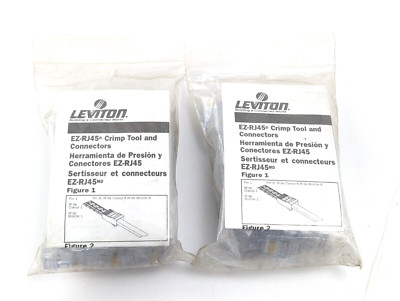 Leviton EZ RJ45 - Network connector RJ-45 (M) CAT 5e  *100 Pieces*