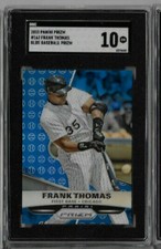 2015 Panini Prizm Frank Thomas Blue Baseball Prizm SGC 10