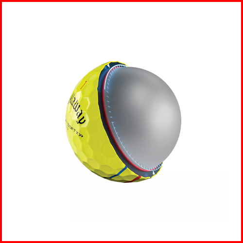 Callaway 2022 Chrome Soft X LS Triple Track Yellow Golf Balls - 12 Pack - Picture 4 of 4