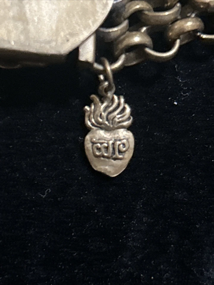 Waxing Poetic WP Monogram Bras/Sterling Silver 925 Chain Bracelet - Image 2 of 4