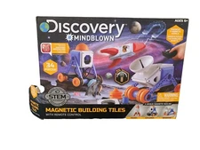 Discovery Mindblown Space Rocket Magnetic Building Tiles STEM Set