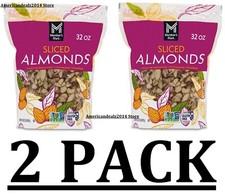 2 PACK - Member's Mark Sliced Almonds 2 lbs Total 4 lbs FRESH FAST SHIP