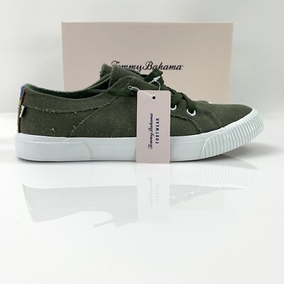 Tommy Bahama Olive S938 Slip-On Beach Party Canvas Sneakers  display picture 1