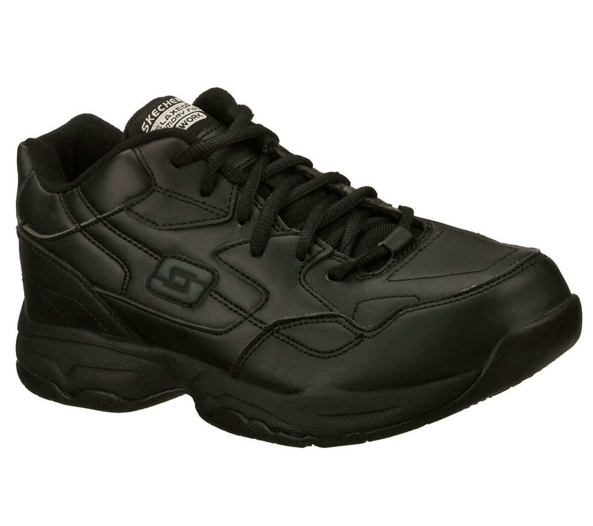 Konkret Dårlig skæbne mikrocomputer Skechers Work Black EW Wide Width Shoes Women&#039;s Memory Foam Slip  Resistant 76555 | eBay