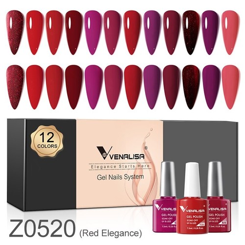 7.5ml 6/12Pcs/Set Gel Nail Polish Set Kit UV LED Nail Art Gel Jelly Varnish Gel - Picture 16 of 56