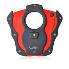 Colibri Cut Cigar Cutter Double Guillotine 62 RG Black / Red New In Box