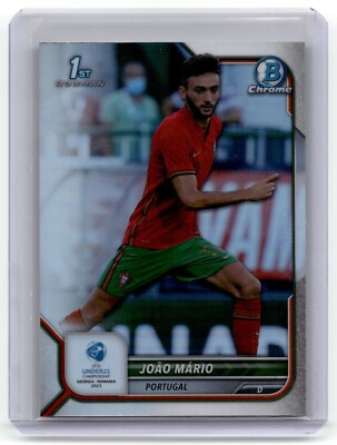 2022 Bowman Chrome Road to UEFA U21 Euro #24 Joao Mario 1st Bowman Refractor
