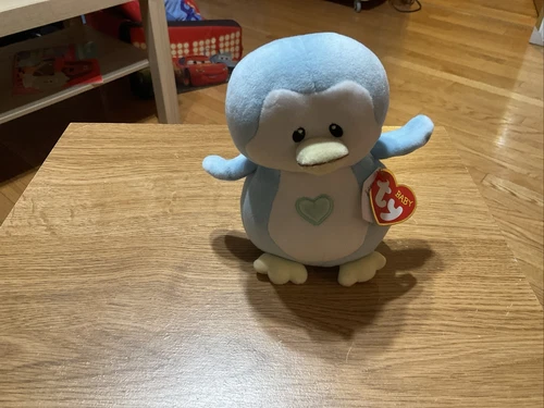 TY Baby Line “Twinkles” the Blue Penguin  Retired Vintage Rare (9 Inch)