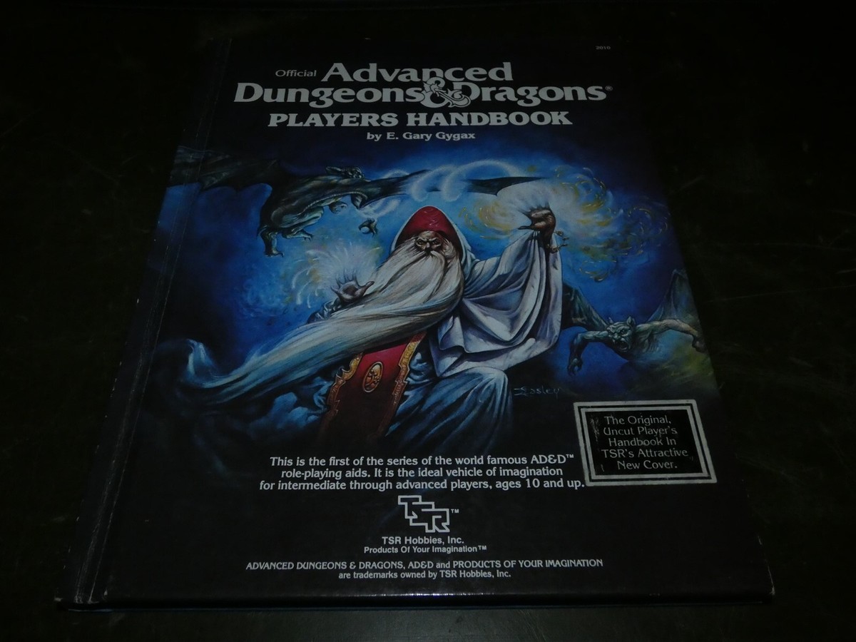 TSR AD&D 1st Edition PHB: Players Handbook 9th Printing | eBay