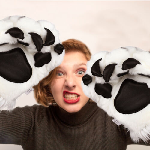  Winter Mittens Paw Gloves Fursuit Paws Women's Child Keep Warm Cartoon - Picture 1 of 10